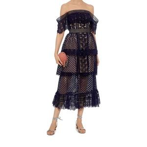 Self portrait dress navy